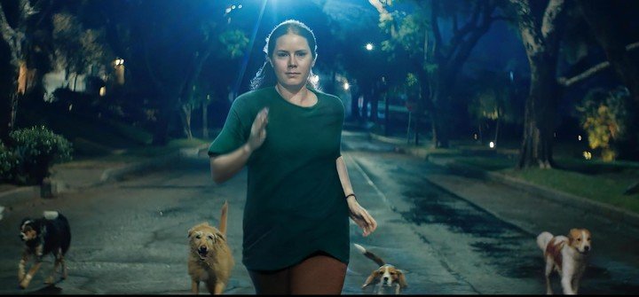"Madre" (Amy Adams, de "Encantada", "La llegada" y, ay, "La mujer en la ventana") en una salida nocturna con sus nuevos amigos. Fotos Disney+