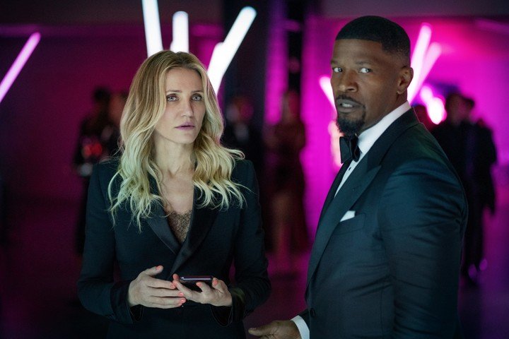 Cameron Diaz y Jamie Foxx son dos espías de la CIA en "De vuelta a la acción". Fotos Netflix