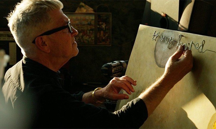 David Lynch pintando en The Art Life.
Foto (prensa).