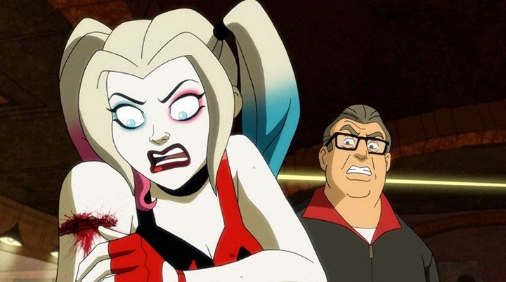 Escena de la serie animada "Harley Quinn".