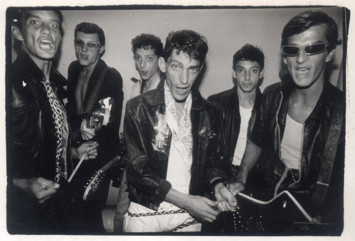 El grupo Virus en la época del look rockero de "Agujero interior". Foto de archivo
