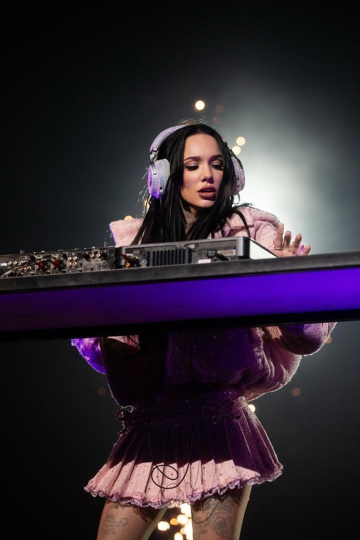 La artista fue DJ por un rato. Fotos gentileza prensa.
