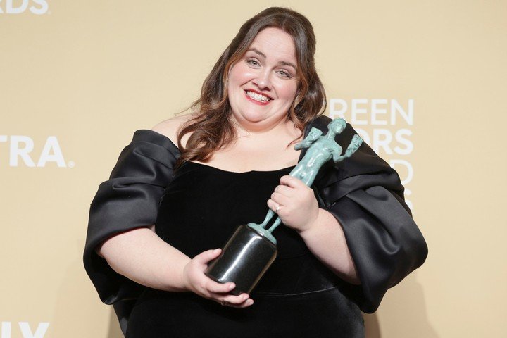 Jessica Gunning, que interpreta a Martha Scott, la acosadora de "Bebé reno", volvió a ganar un premio. Foto EFE