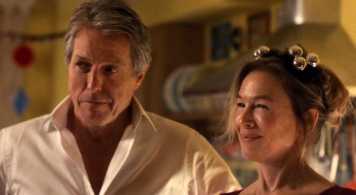 Hugh Grant y Renée Zellweger en la nueva de "Bridget Jones": al cine van más mujeres que hombres.