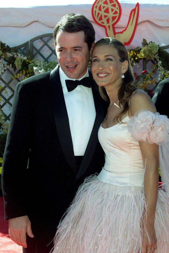 Con su marido, Matthew Broderick, en una entrega de los Emmy donde no ganó. Foto AFP
