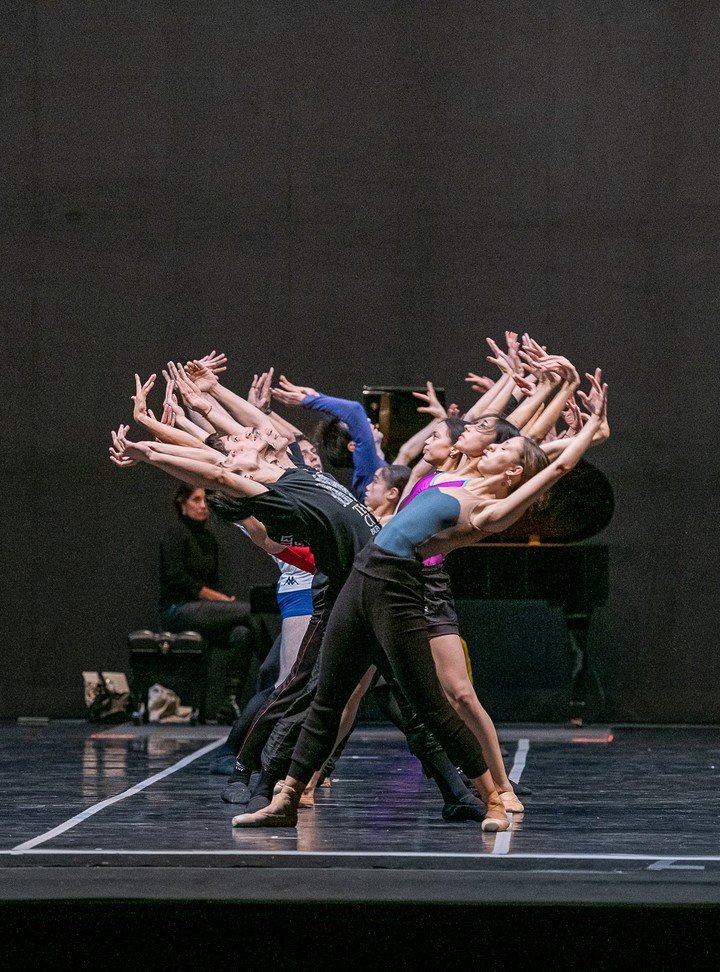 Un ensayo de "Chacona", la obra que es parte del Programa mixto del Teatro Colón.