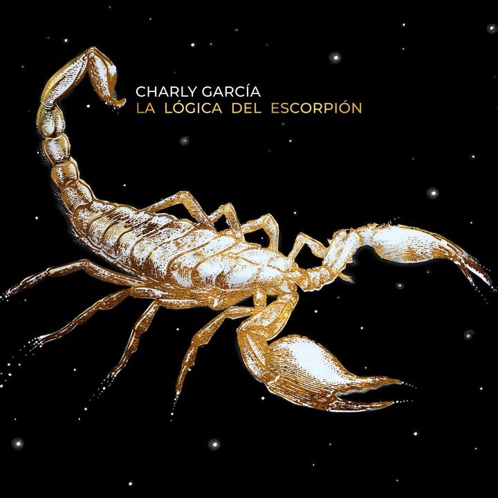 "La Lógica del Escorpión", de Charly García, con arte de tapa de Renata Schussheim.