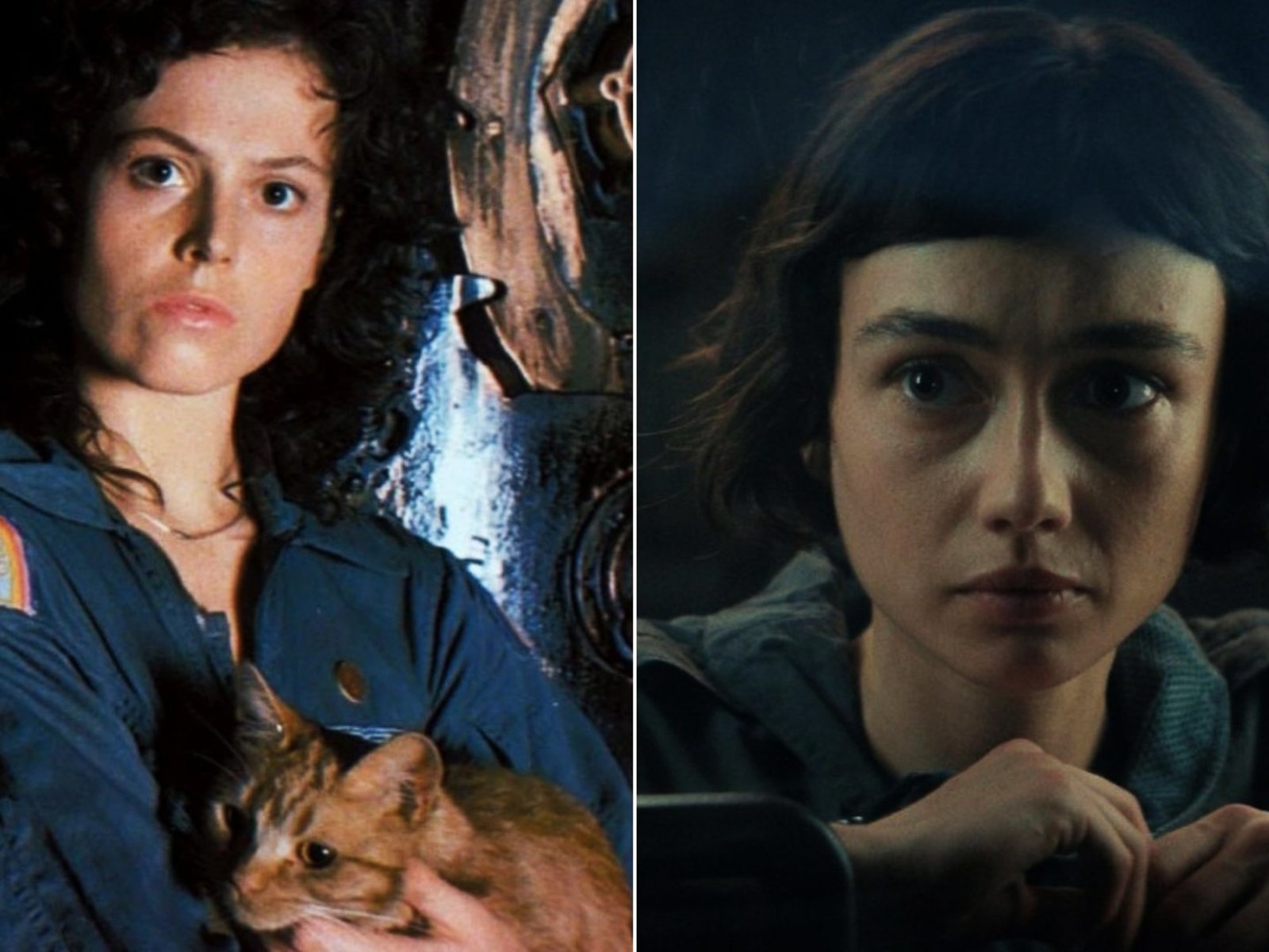 Sigourney Weaver junto a Sydney Chandler.