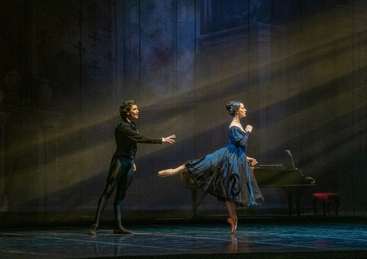 Ballet "Onegin", con Ayelén Sánchez y Ciro Mansilla en los papeles de Tatiana. En algunas funciones bailará Marianela Nuñez. Foto de prensa gentileza Carlos Villamayor
