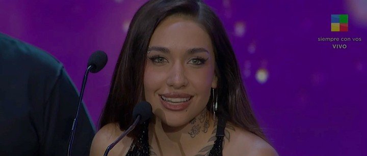 María Becerra, vencedora. 