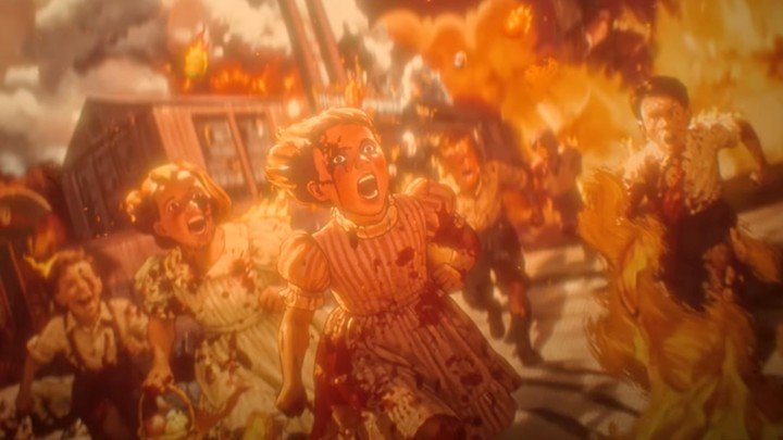 En el opening de "It: Welcome to Derry", también podemos ver parte de lo que fue la explosión en Kitchener Ironworks, una de las tragedias más cruentas en la historia del pueblito de Maine y trama central de la temporada 3 de la serie. Foto: HBO Max