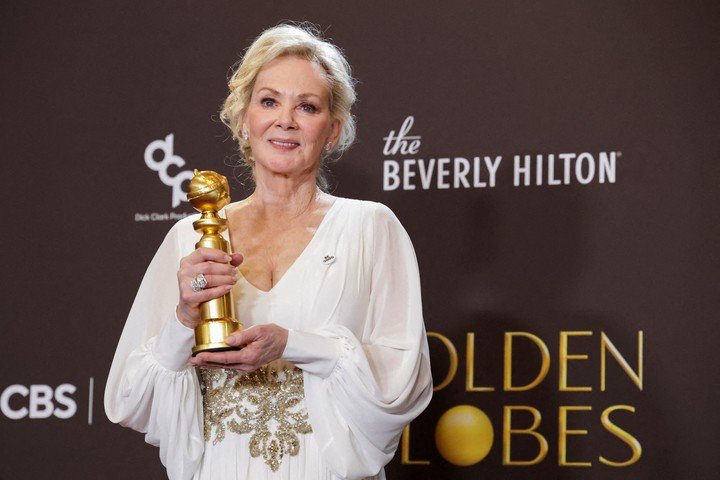 Jean Smart ganó tres de los cuatro Globos a los que fue nominada, siempre por la misma serie. Foto AP