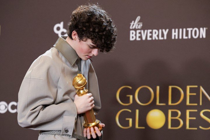 Owen Cooper ya ganó un Emmy y un Critics Choice por "Adolescence". Y le suma su primer Globo de Oro. Foto Reuters