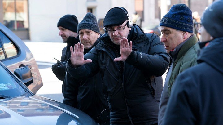 Grabando en Nueva York un capítulo de "La ley y el orden: Unidad de víctimas especiales", en 2023. Foto EFE