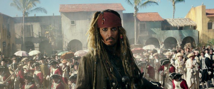 Johnny Depp la última vez que interpretó a Sparrow, en 2017.