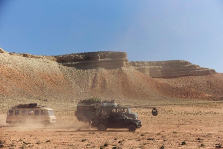 La aridez del desierto en Marruecos es otro protagonista de la película.