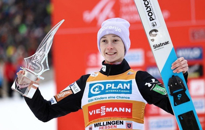 Nika Prevc, la joven eslovena que ya batió récords. 