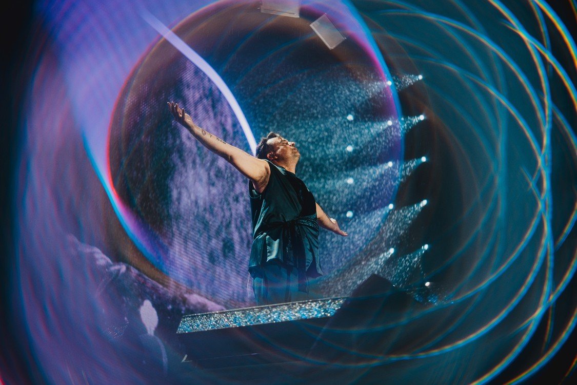 Chano Moreno Charpentier en la primera de las tres presentaciones que hará Tan Biónica en Vélez. Foto: Tom Musaccio