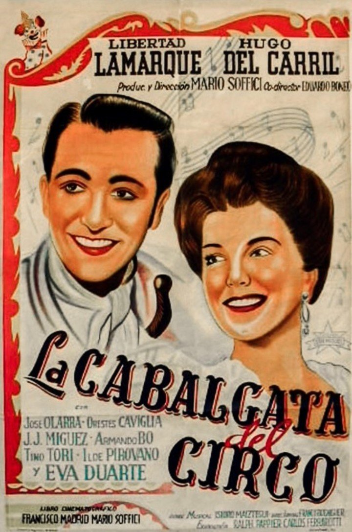 El afiche de "La cabalgata del circo", de 1945.