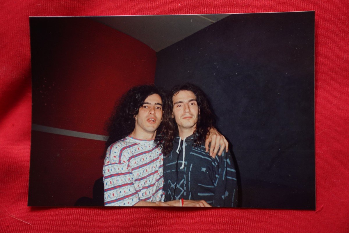 Marcelo Vaccaro junto al guitarrista Ulises Butrón, a quien admiró siempre y luego la música los volvió intimos amigos. Foto: Emmanuel Fernández/ Gza de Marcelo Vaccaro.