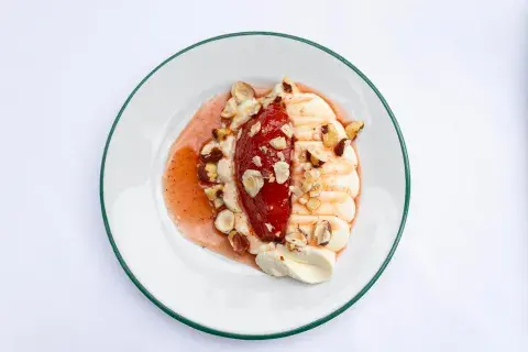 Postre con membrillo
