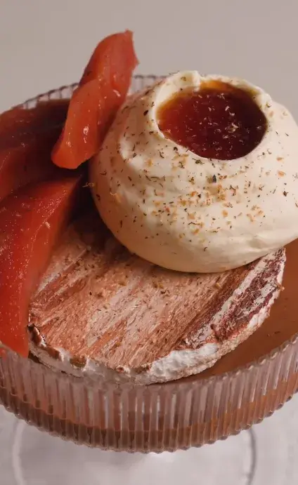 Postre con membrillo