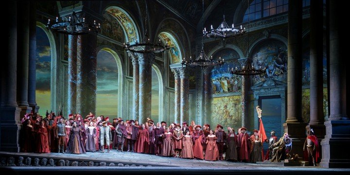 La ópera de Giuseppe Verdi regresó después de 13 años con una producción coproducida con el Auditorio de Tenerife y una destacada actuación de la Orquesta y los Coros Estables. Créditos: Juanjo Bruzza.