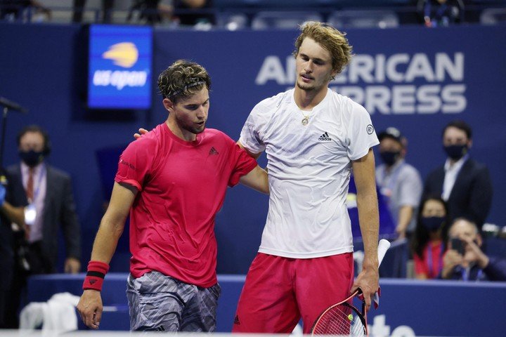 Zverev dejó atrás el fantasma de la final de US Open perdida contra Thiem en 2020. Foto: EFE/EPA/JUSTIN LANE